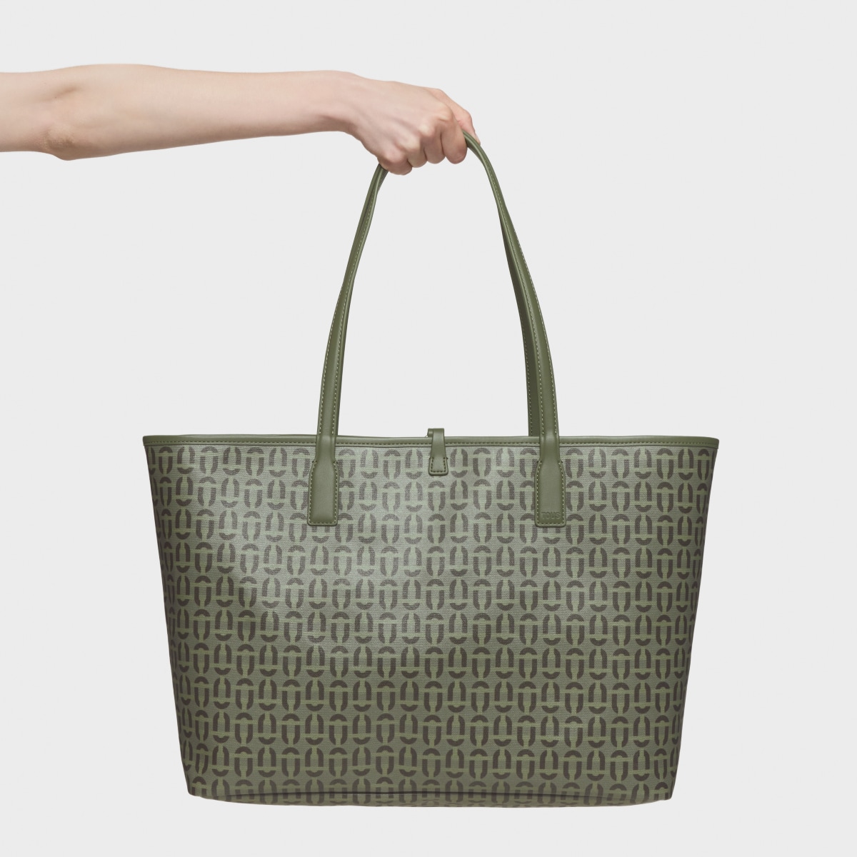 Tous - Capazo Grande Reversible Caqui Tous Double Way Manifesto - Caqui