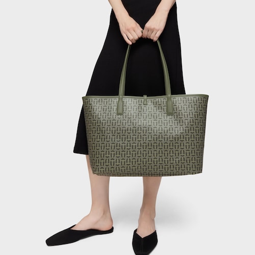 Capazo grande reversible caqui TOUS Double Way Manifesto