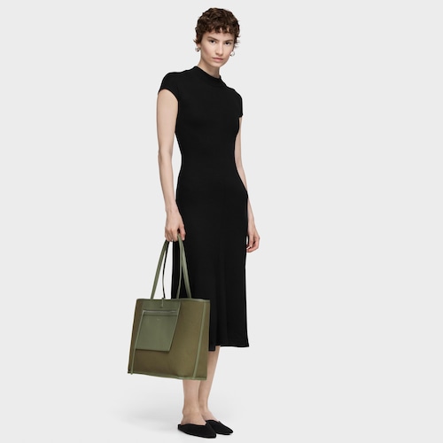 Capazo grande reversible caqui TOUS Double Way Manifesto