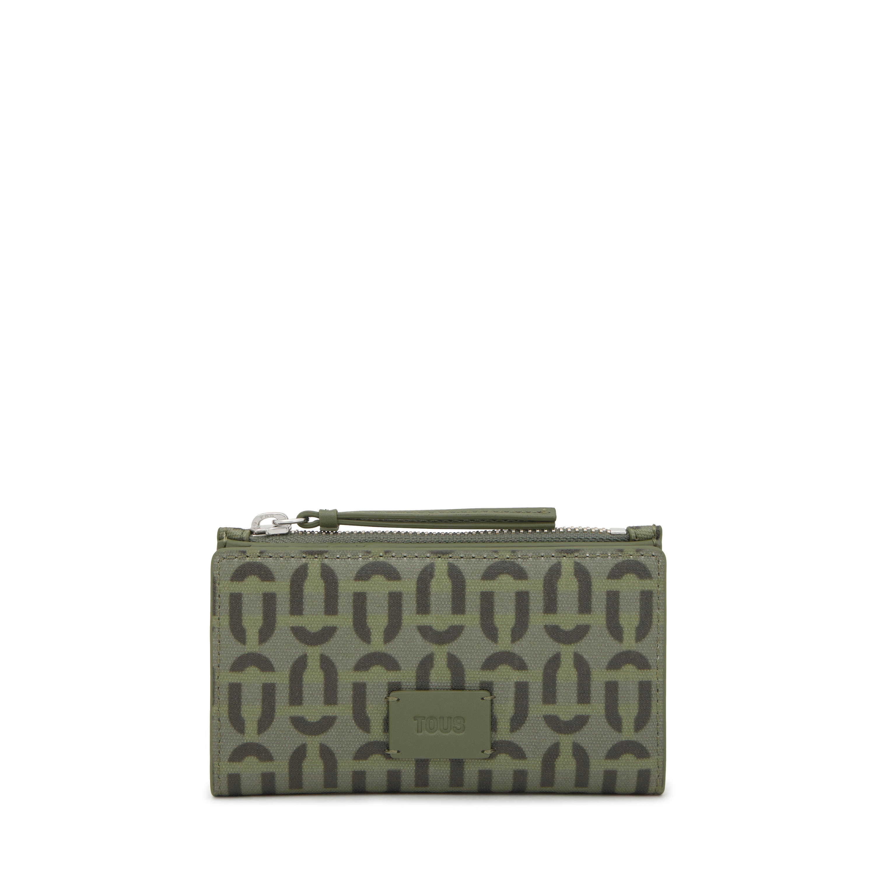 Small khaki-colored Card wallet TOUS Double Way Manifesto