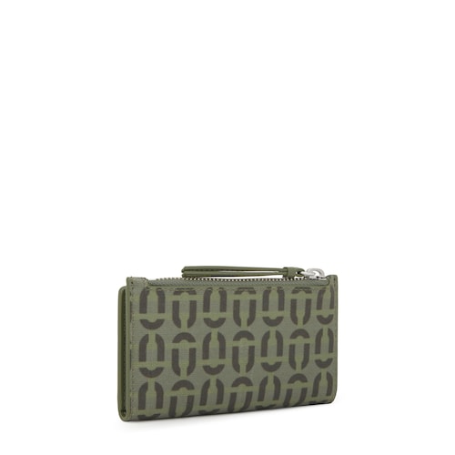 Cartera pequeña caqui TOUS Double Way Manifesto