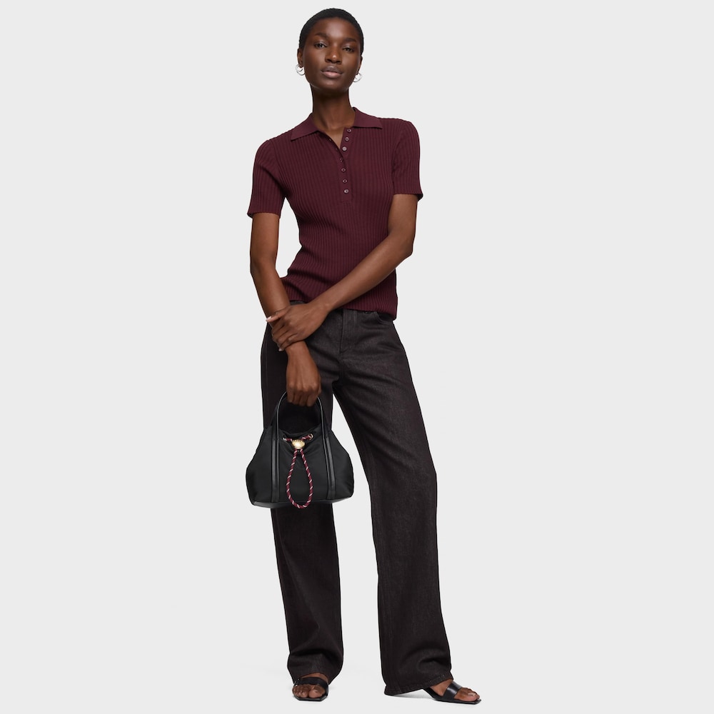 Czarna Torebka typu worek Empire Soft