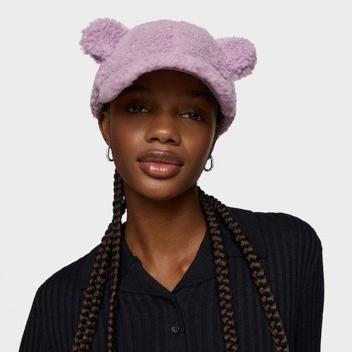Gorra malva oscuro TOUS Bear Ears