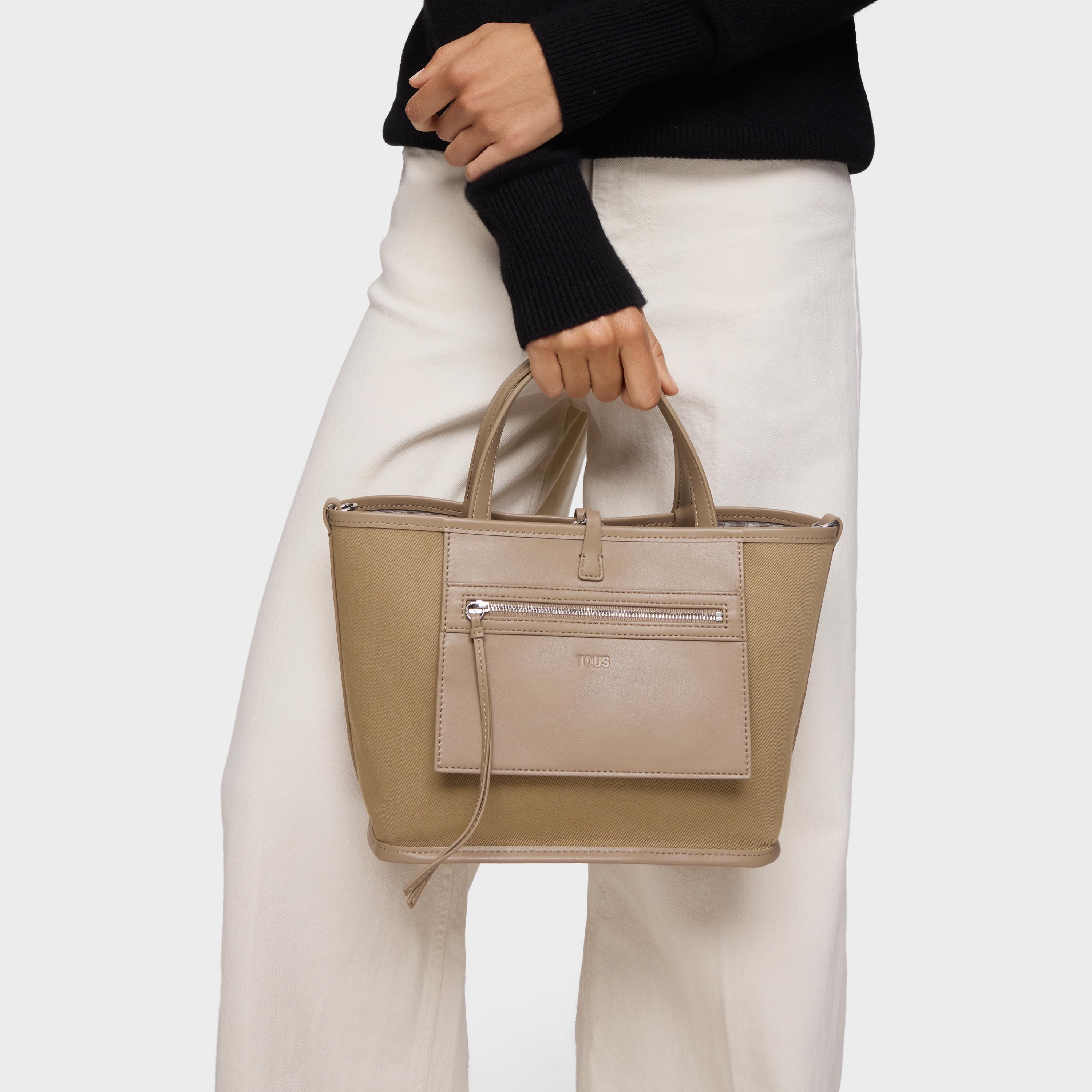 Medium beige reversible Tote bag TOUS Double Way Bear