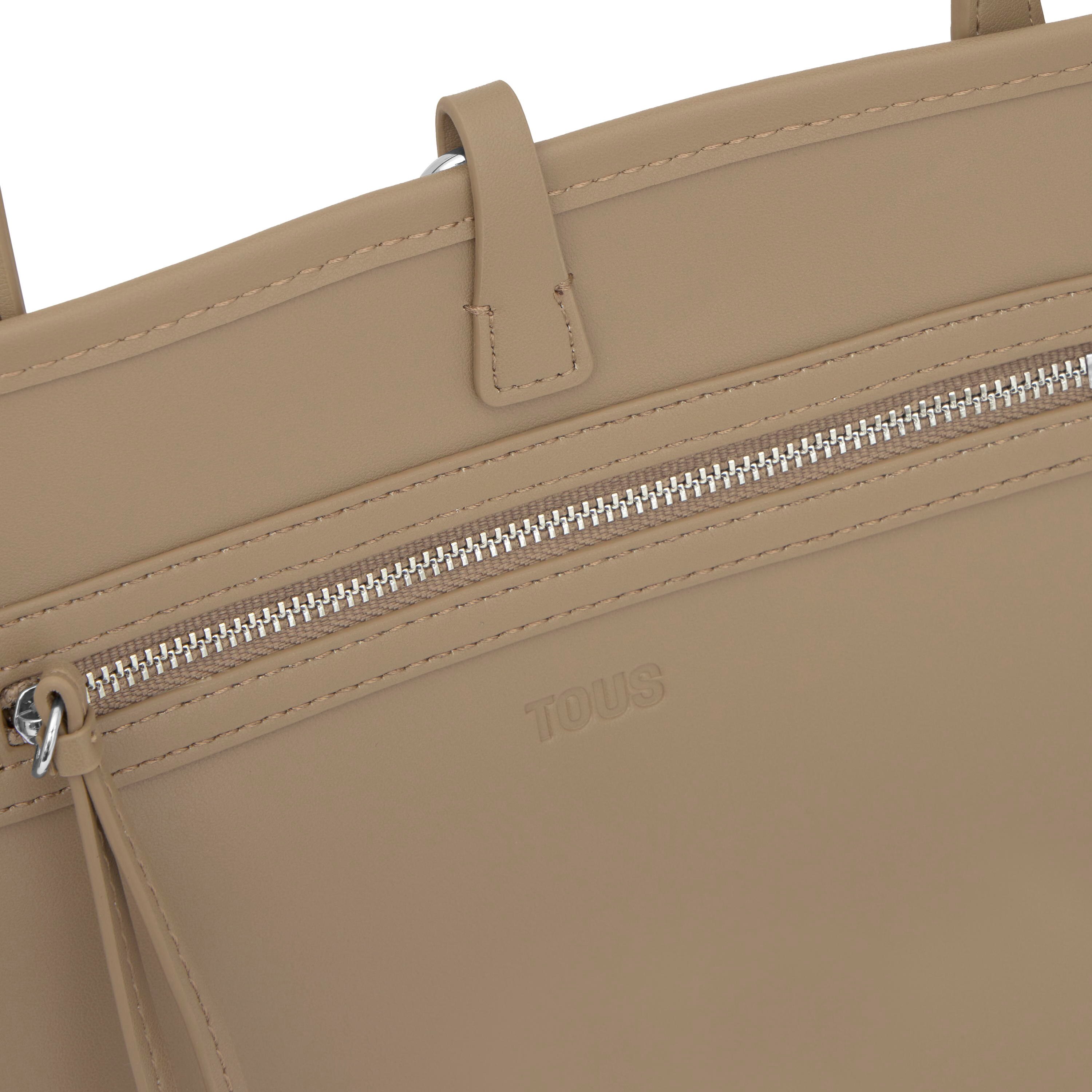 Medium beige reversible Tote bag TOUS Double Way Bear