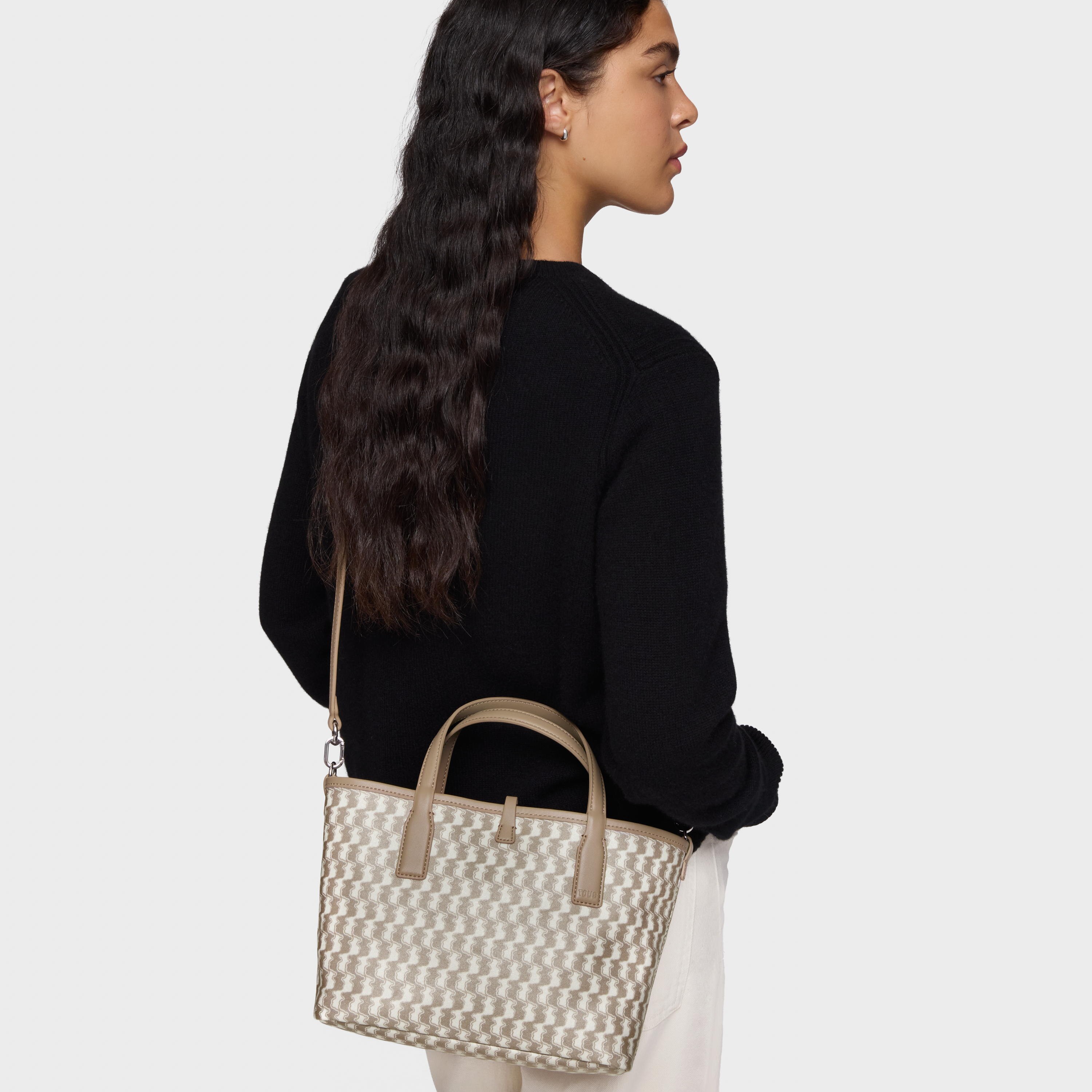 Medium beige reversible Tote bag TOUS Double Way Bear