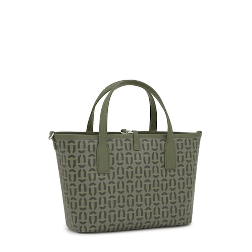 Capazo mediano reversible caqui TOUS Double Way Manifesto