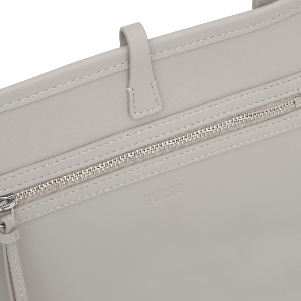 Średnia szarobrązowa dwustronna Torba z rączkami TOUS Double Way Bear