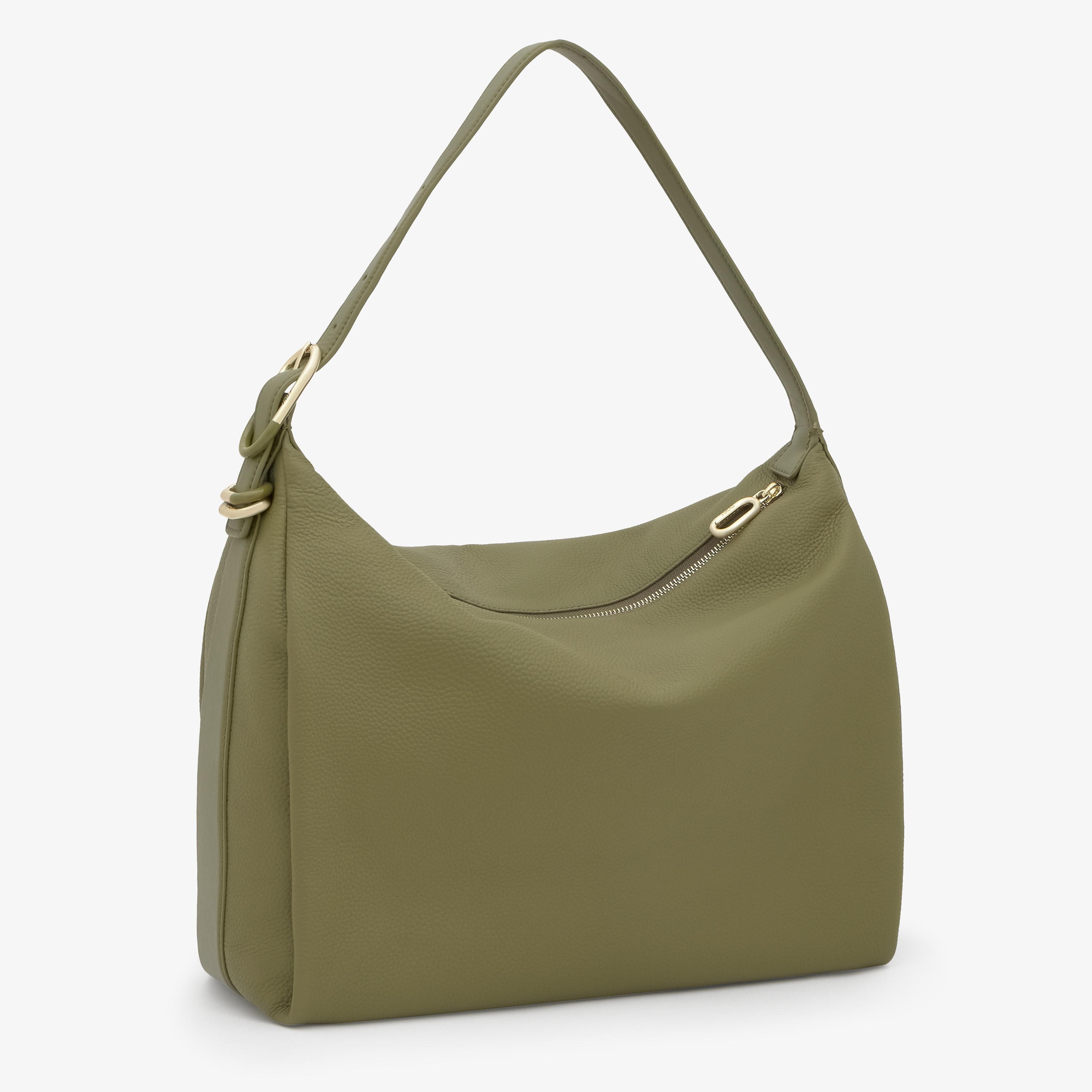 Olive green leather Shoulder bag TOUS Fold | TOUS