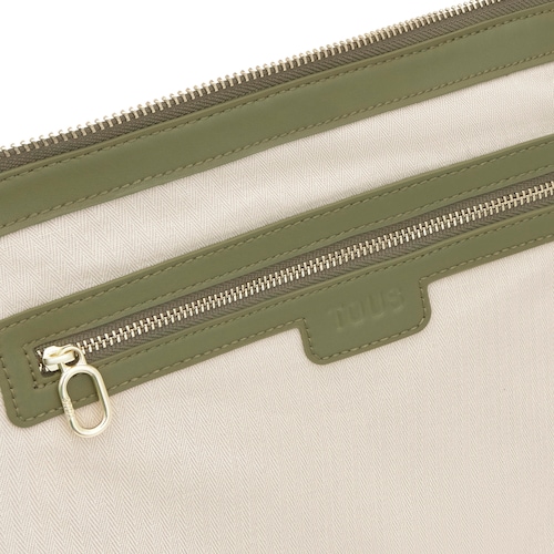 Saca verde oliva TOUS Fold