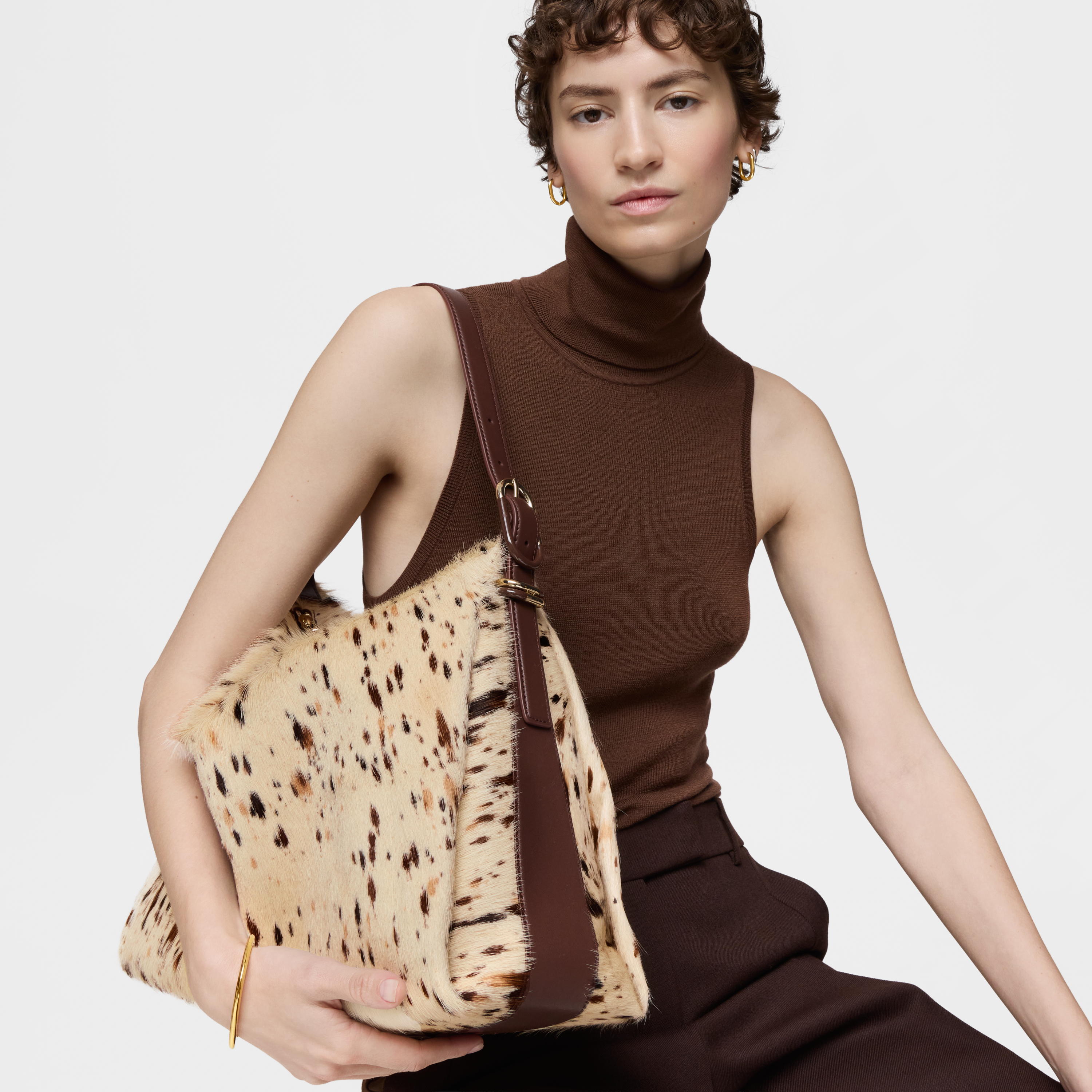 Wild brown Shoulder bag TOUS Fold | TOUS