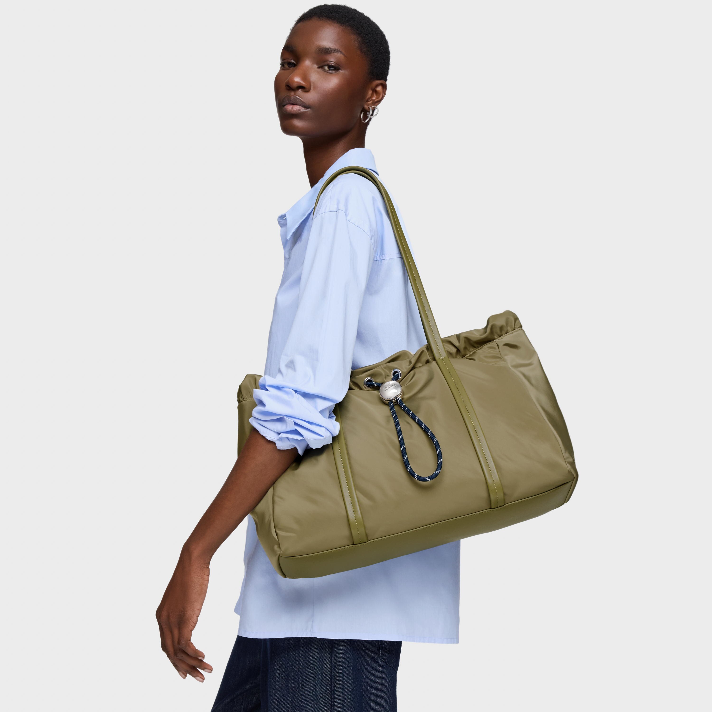 Olive green Tote bag Empire Soft | TOUS