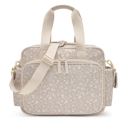 Beige Diaper bag Kaos Mini Lines Soft