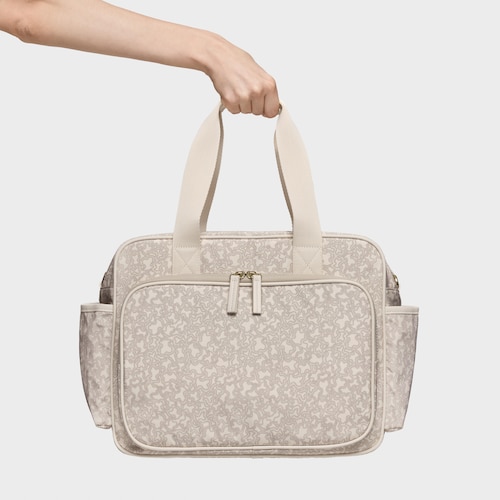 Beige Diaper bag Kaos Mini Lines Soft