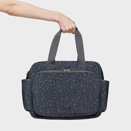 Gray Diaper bag Kaos Mini Lines Soft