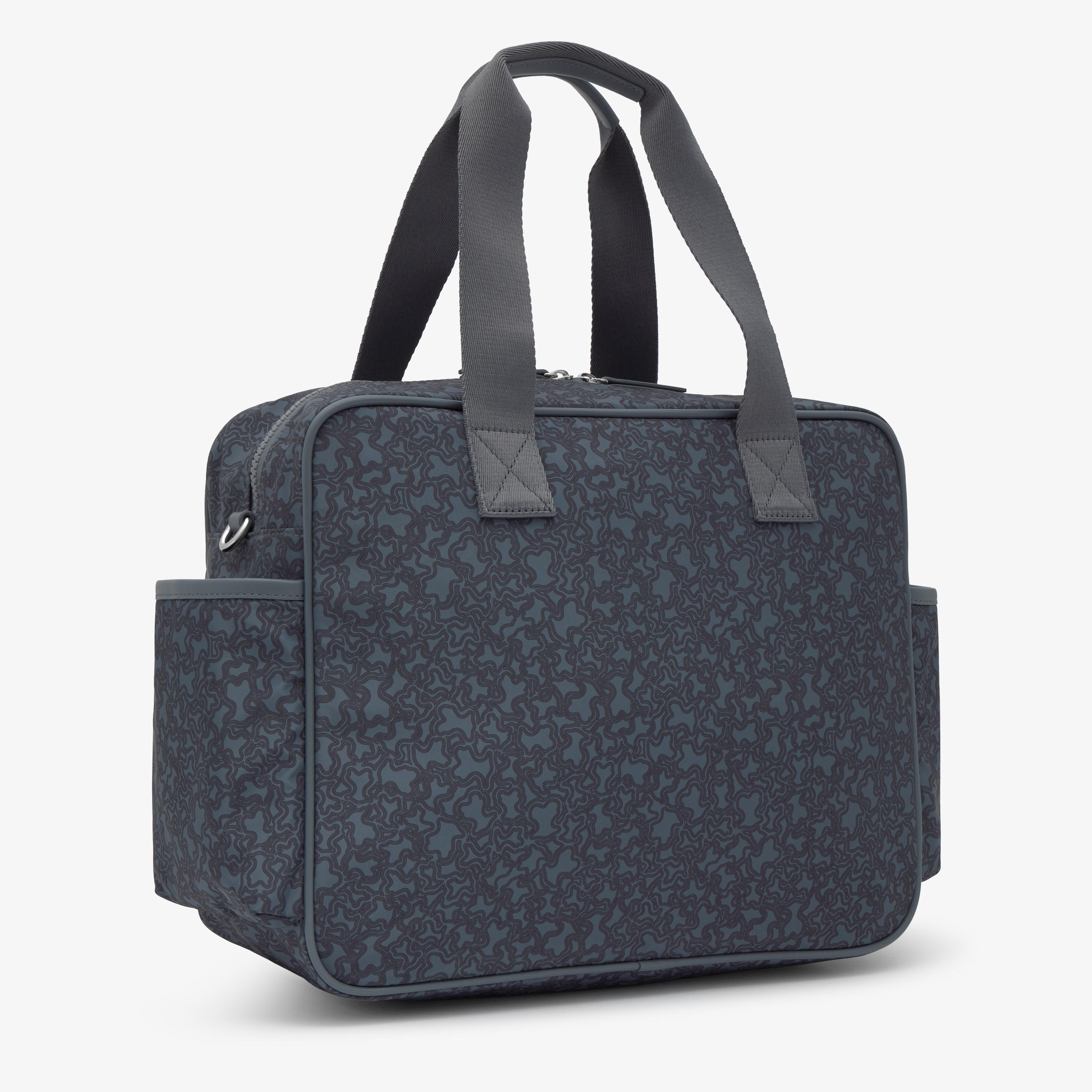 Gray Diaper bag Kaos Mini Lines Soft