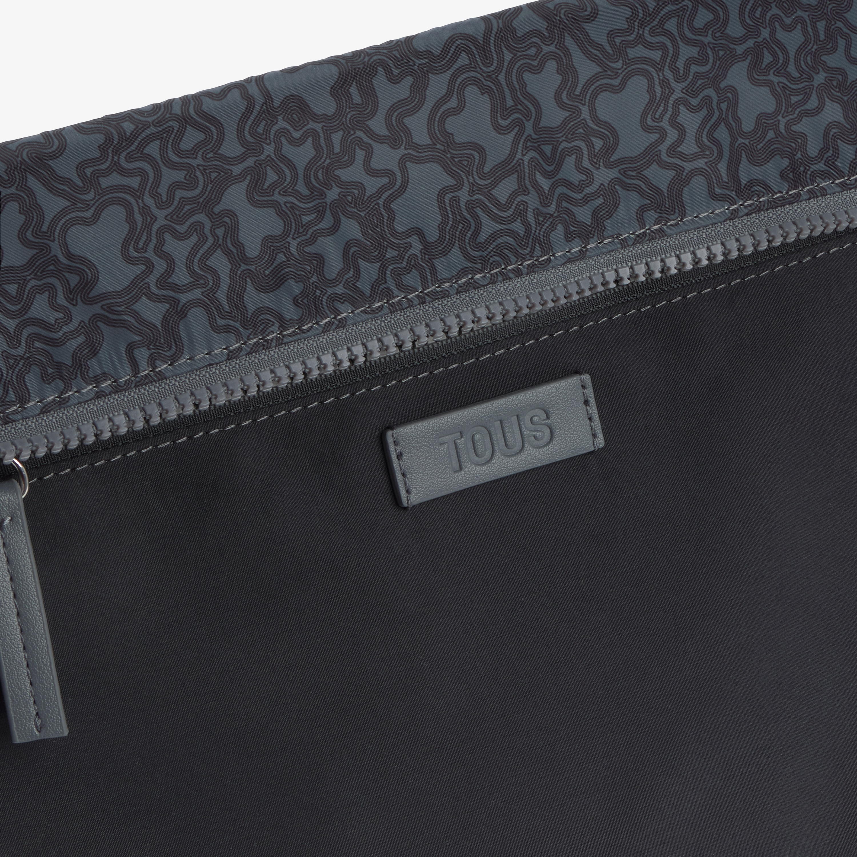 Gray Diaper bag Kaos Mini Lines Soft