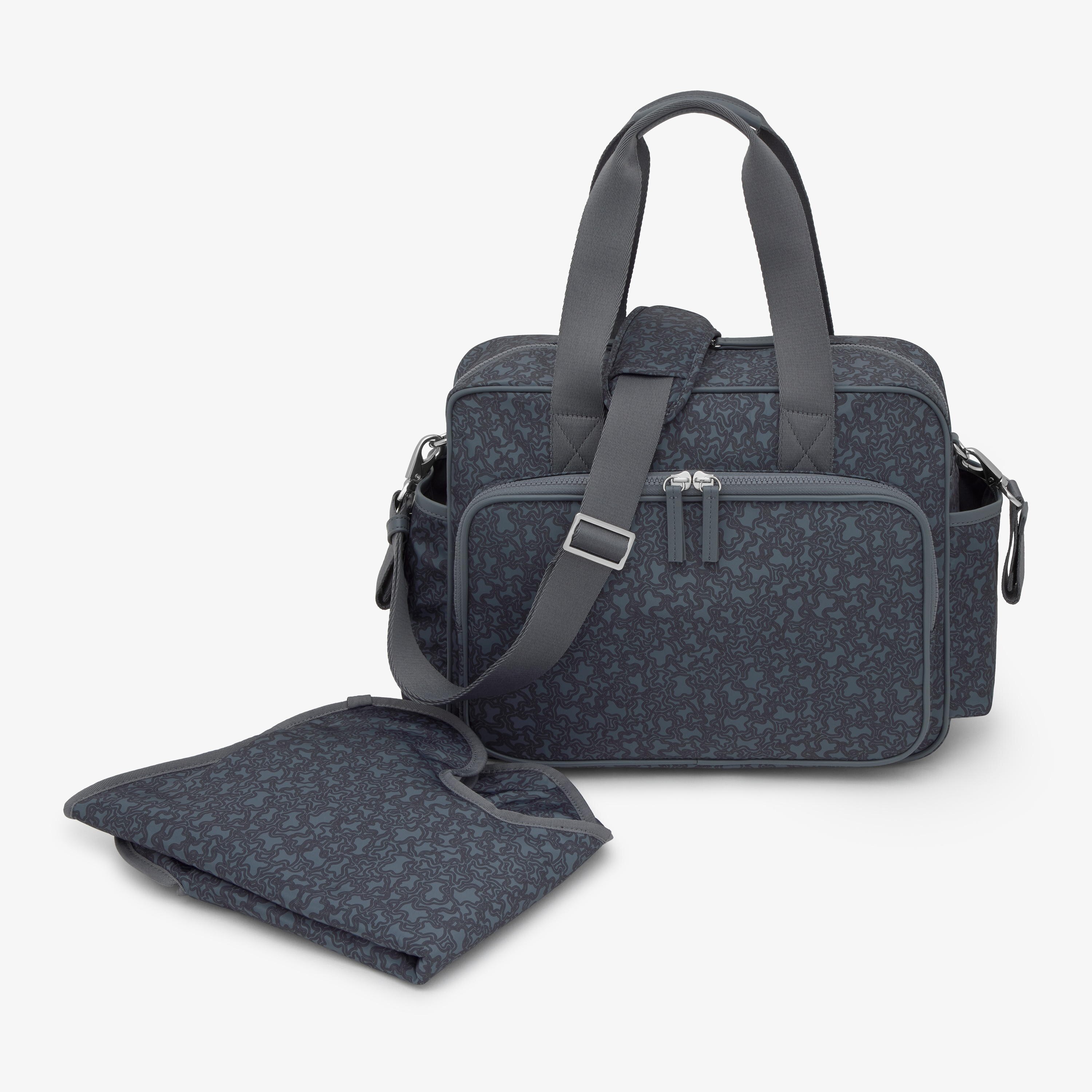 Gray Diaper bag Kaos Mini Lines Soft
