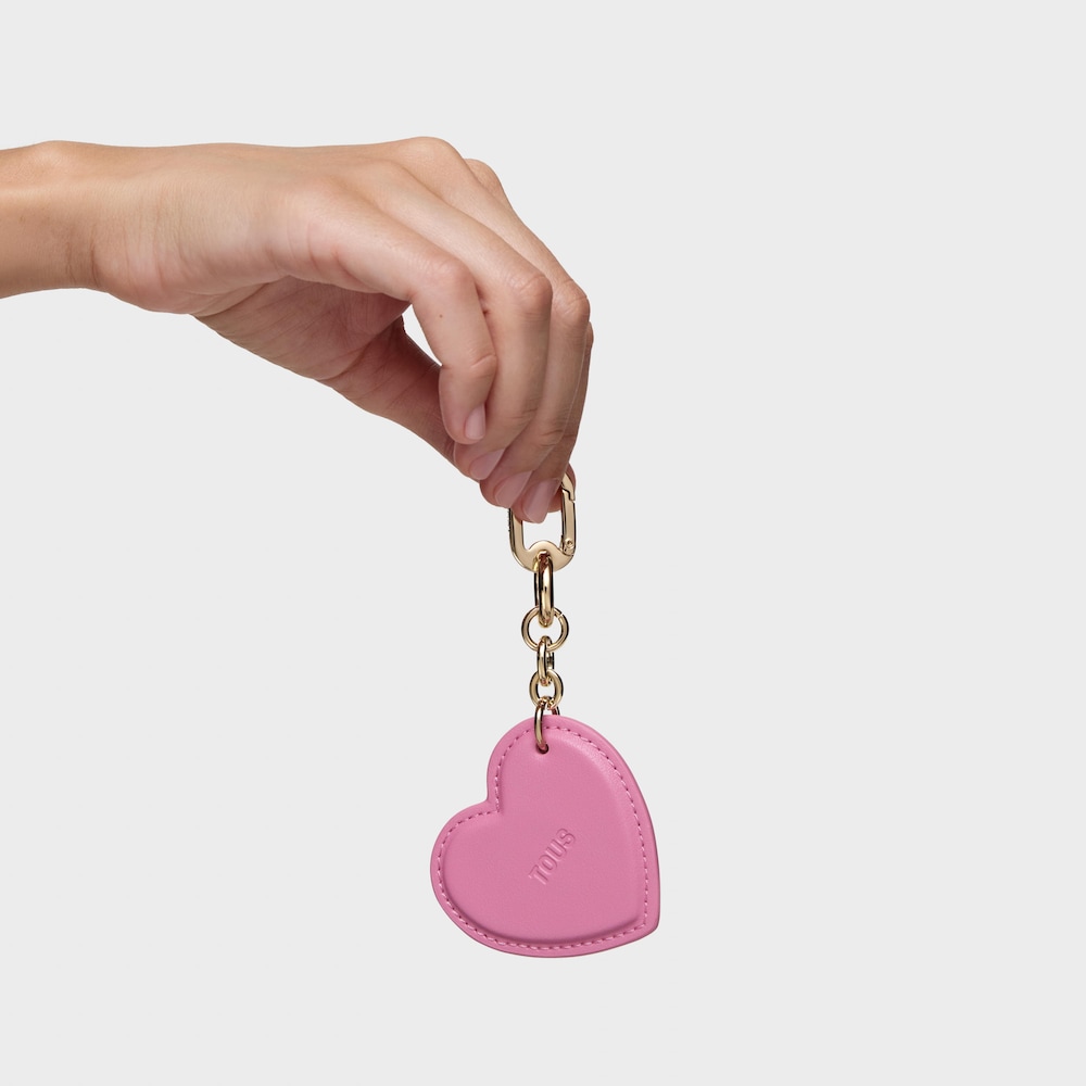 Llavero rosa oscuro TOUS Coraz&oacute;n
