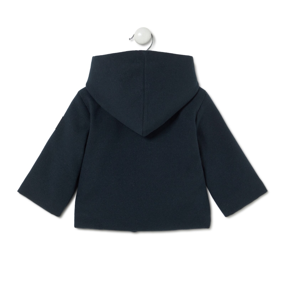 Abrigo de pa&ntilde;o con capucha Marine azul marino