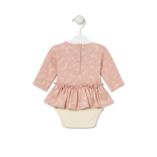 Body con falda de bebé niña Arc rosa