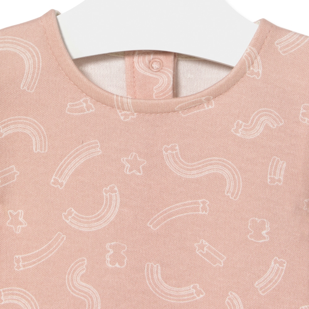 Bodysuit with skirt in Arc pink