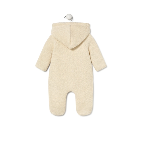 Buzo con capucha de bebé Arc beige