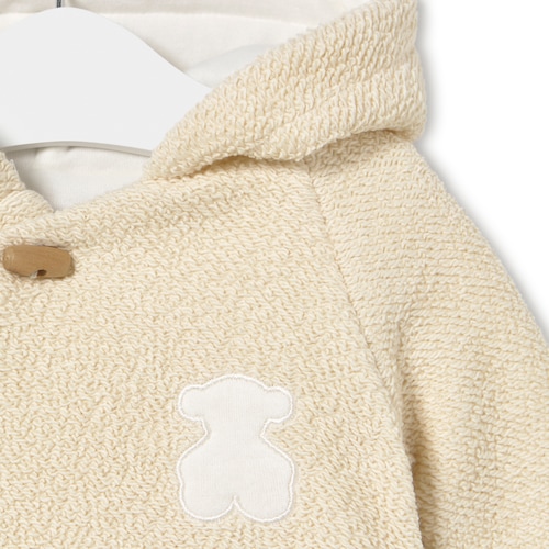 Buzo con capucha de bebé Arc beige