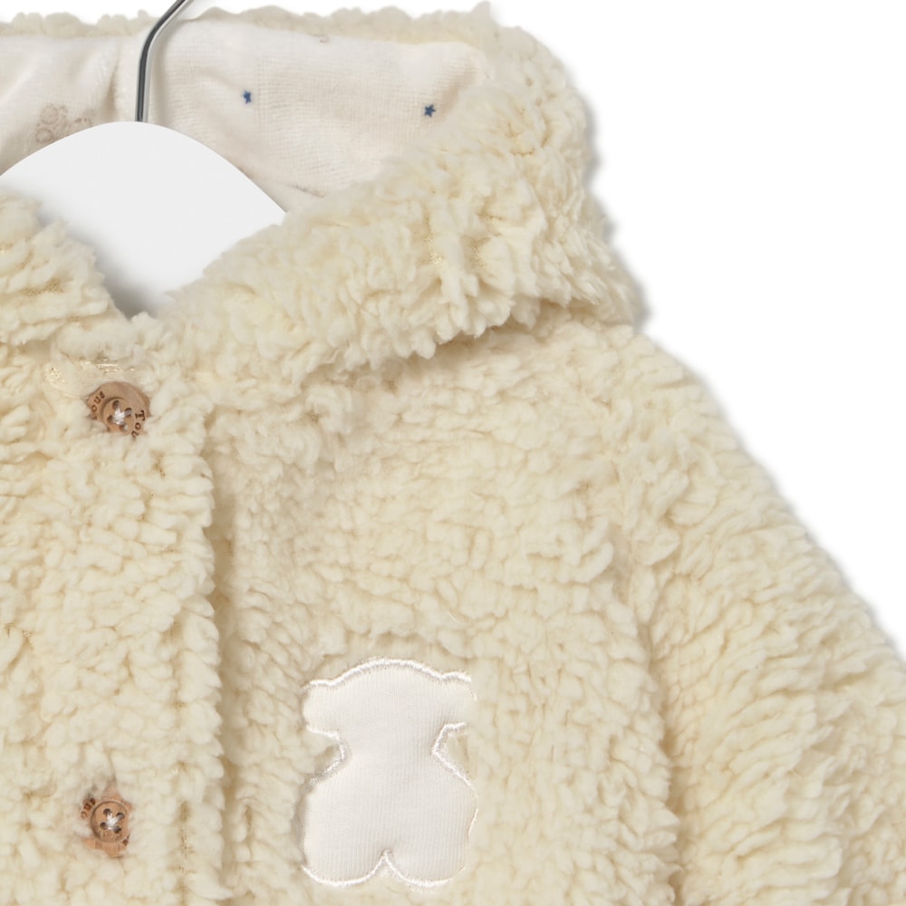 Buzo con capucha de beb&eacute; Cosmic beige