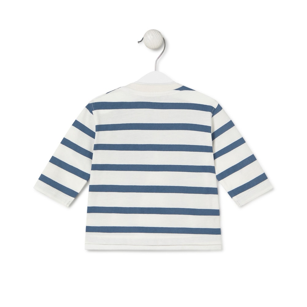 Striped t-shirt in Casual navy blue