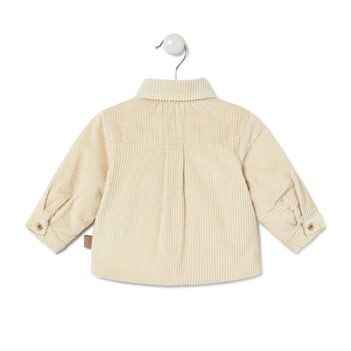 Camisa de pana Brown crudo