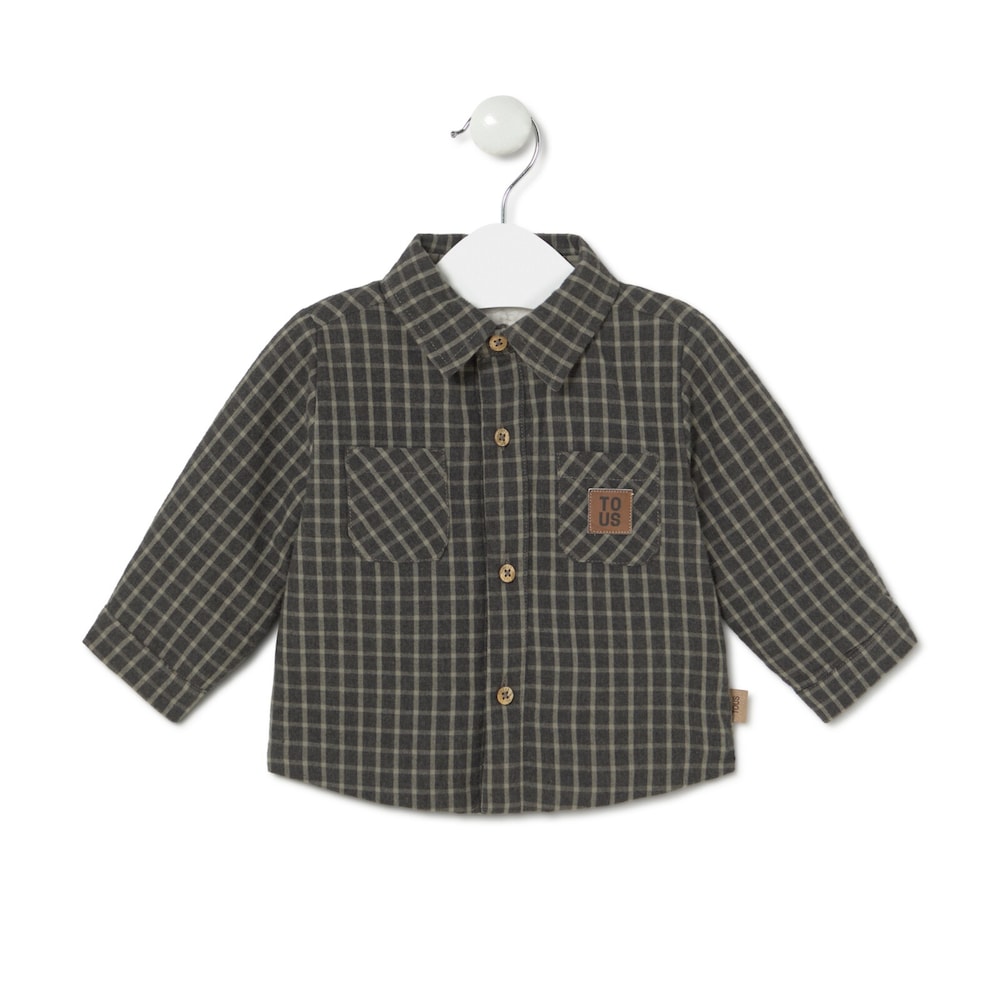 Gingham shirt in Green green