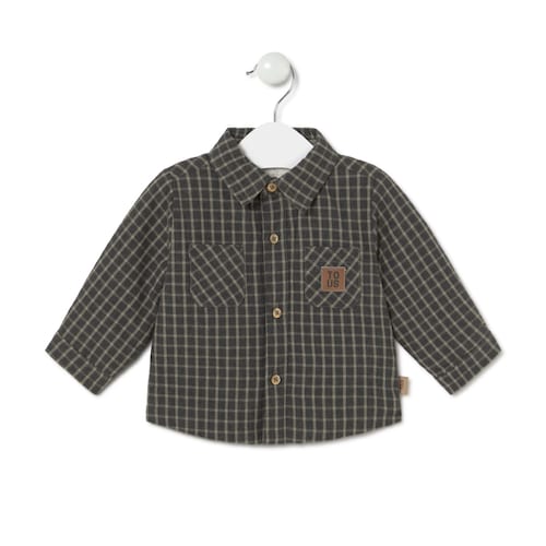 Gingham shirt in Green green