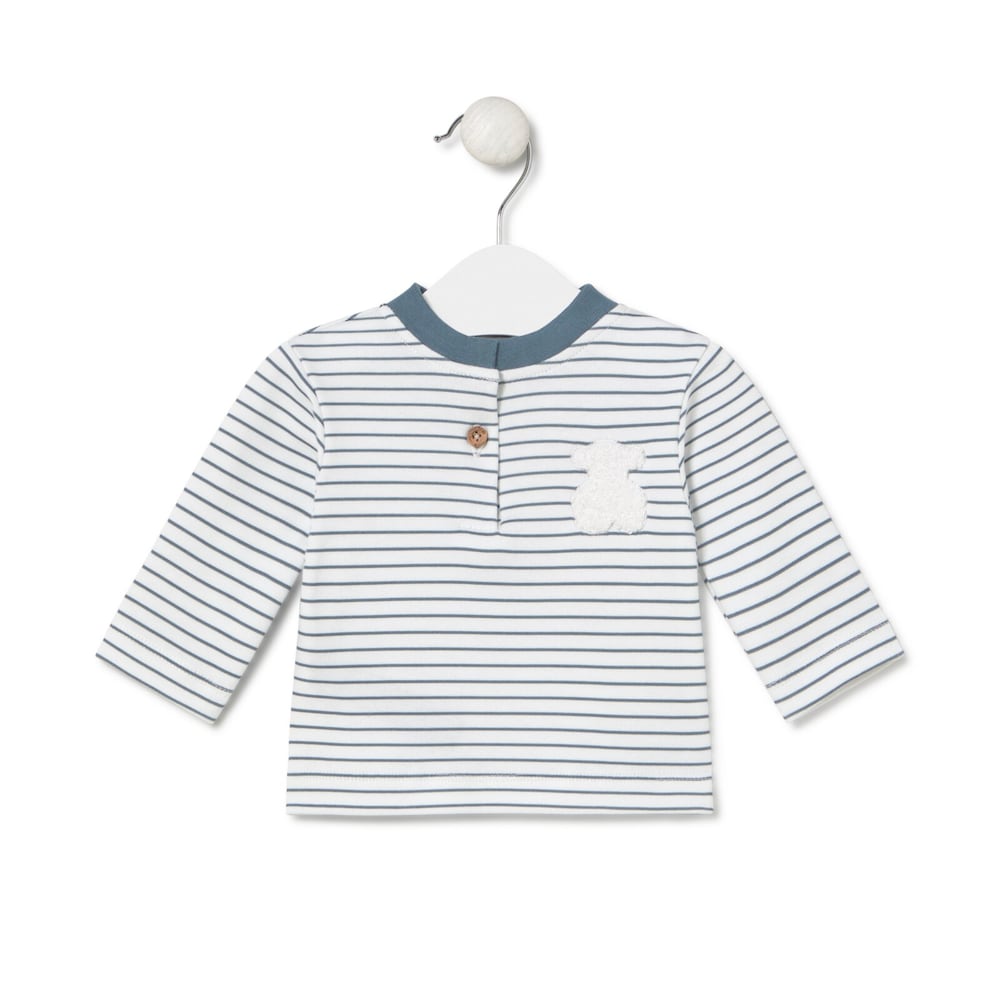 Baby t-shirt in Soft navy blue