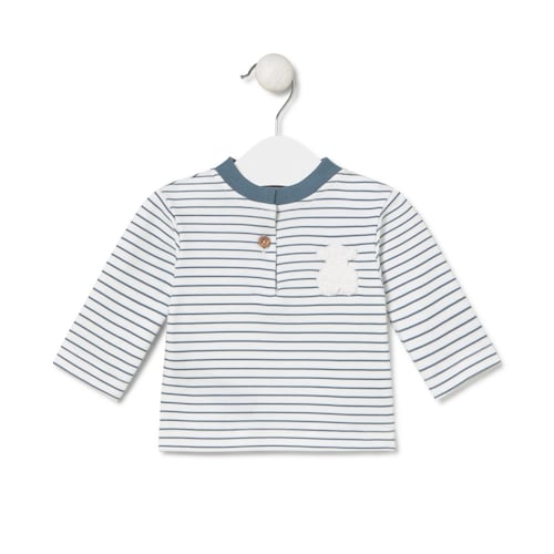 Baby t-shirt in Soft navy blue