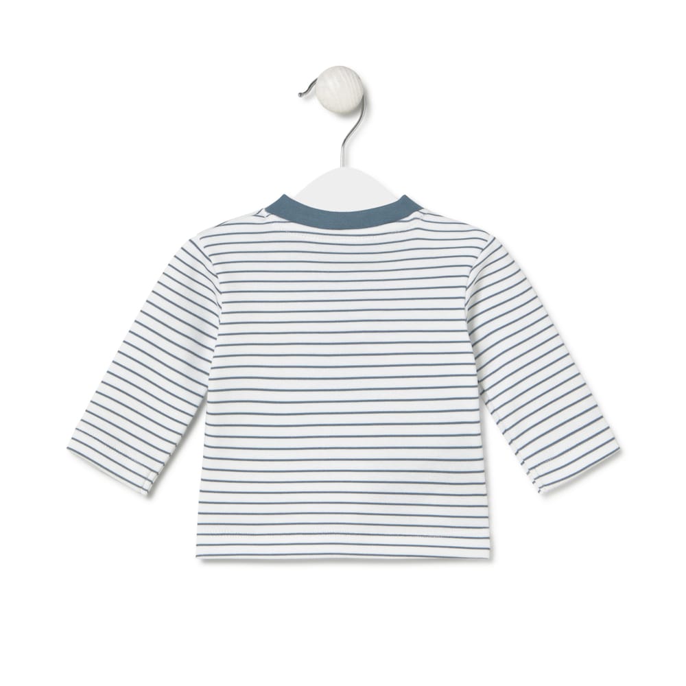 Baby t-shirt in Soft navy blue