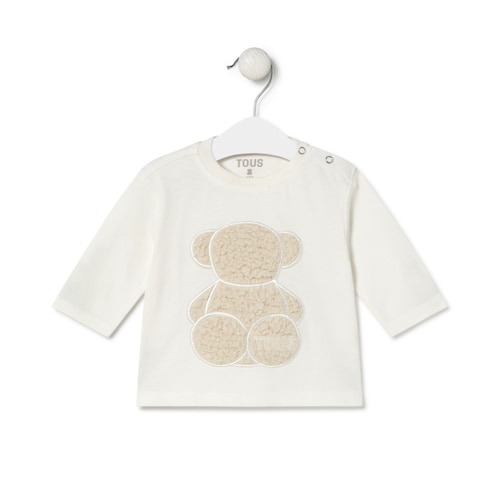 Camiseta Boold Bear Casual crudo