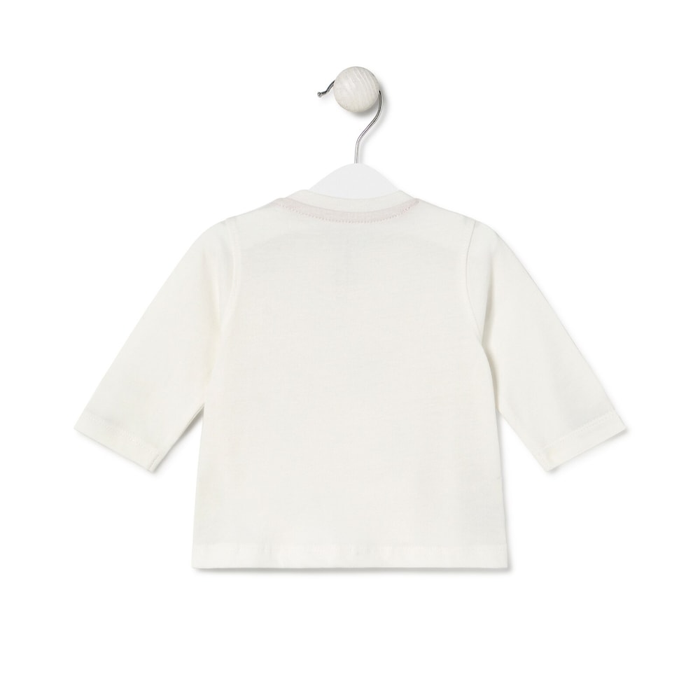 Bold Bear t-shirt in Casual ecru