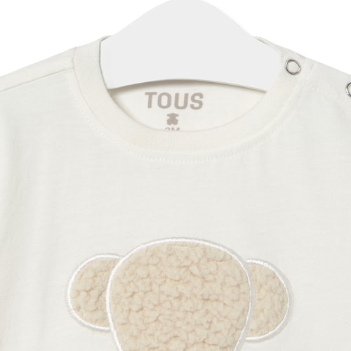 Camiseta Boold Bear Casual crudo