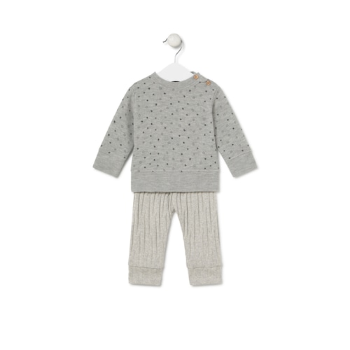Conjunto de bebé Mini gris