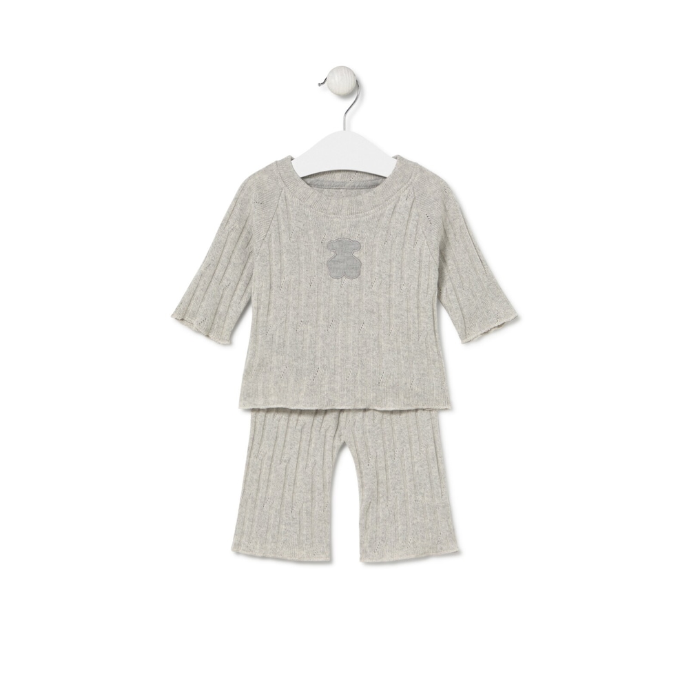 Baby outfit in Mini grey