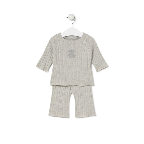 Conjunto de beb&eacute; Mini gris