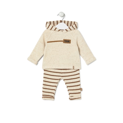 Conjunto de niño Brown crudo