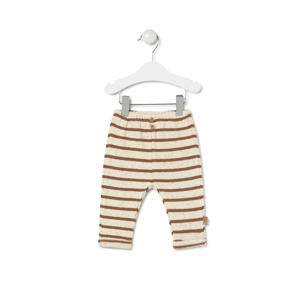 Boys outfit in Brown ecru