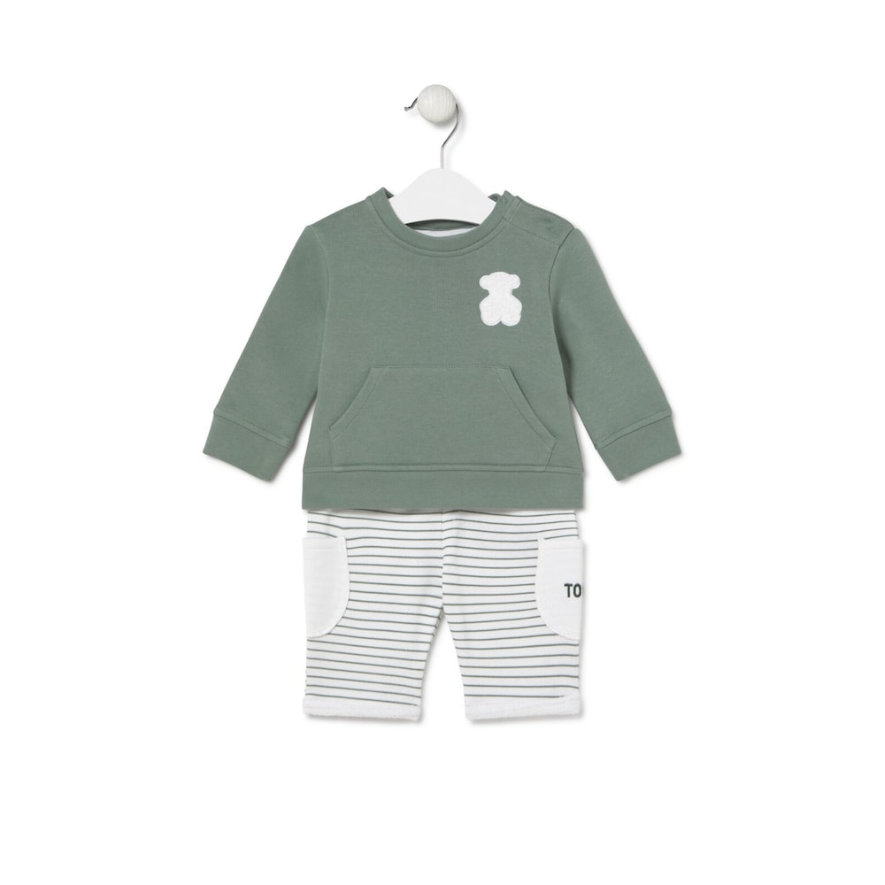 Baby set in Soft green
