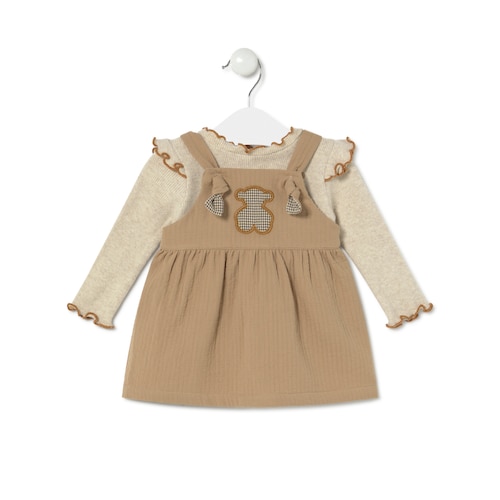 Conjunto de niña Brown Beige
