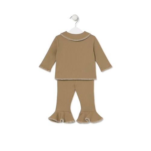 Conjunto de bebé niña Cosmic crudo