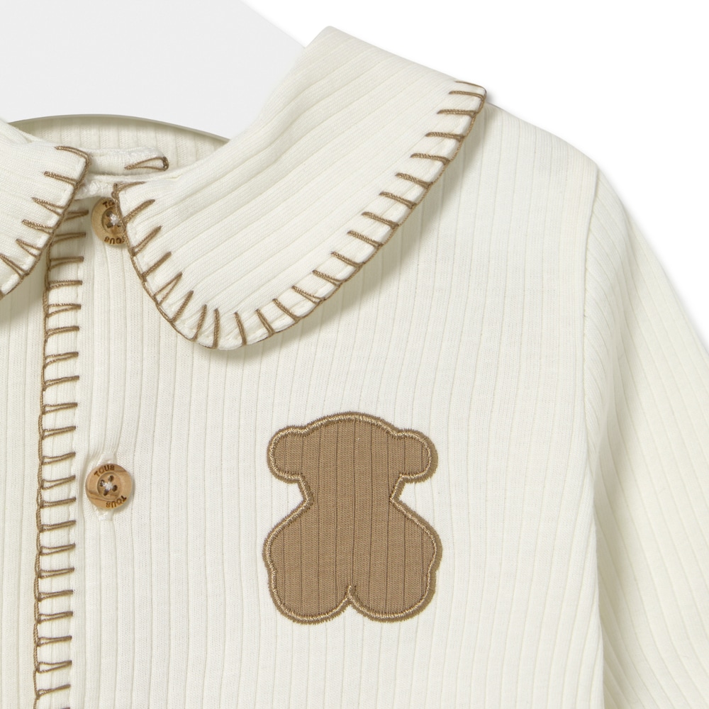 Baby girl's outfit in Cosmic ecru