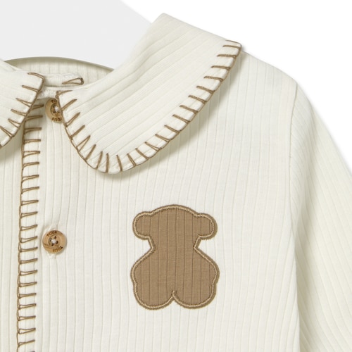 Baby girl's outfit in Cosmic ecru