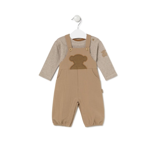 Boys outfit in Brown beige
